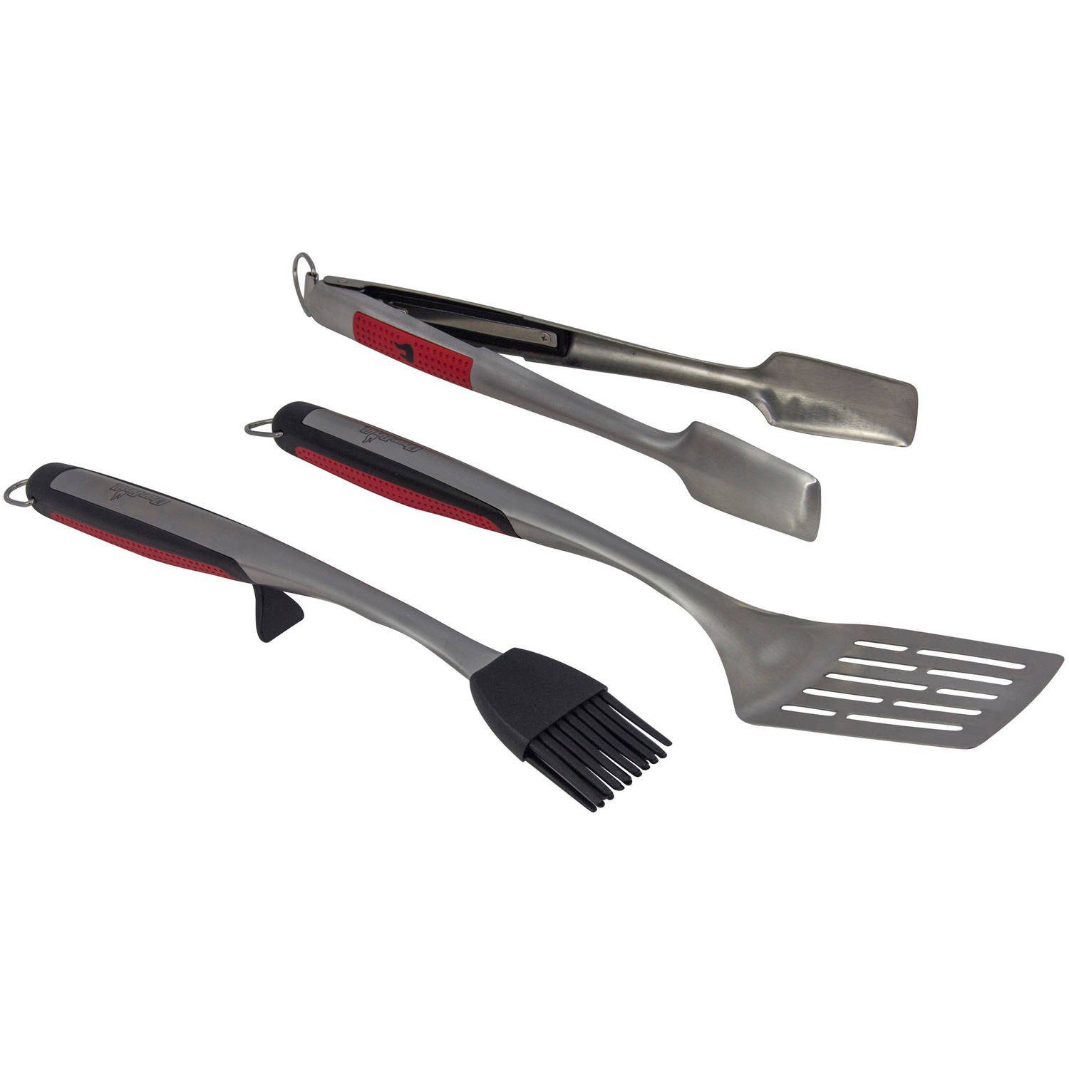Char-Broil comfort-grip 3-piece stainless steel BBQ tool set