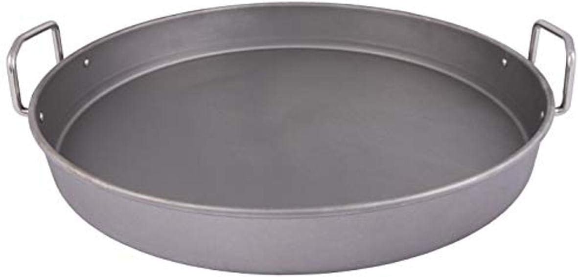 Deep carbon steel skillet for grills and smokers