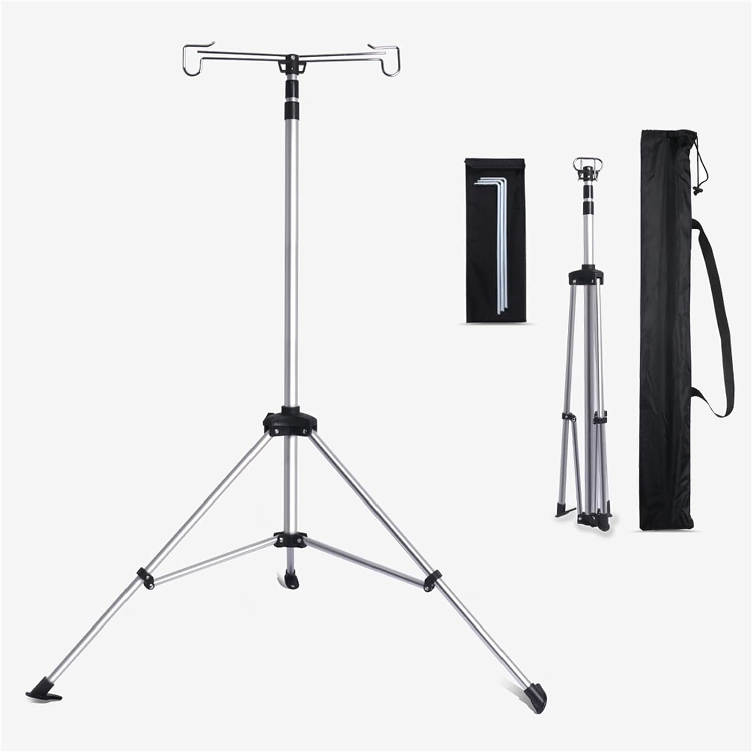 foldable camping light stand tripod with storage bag