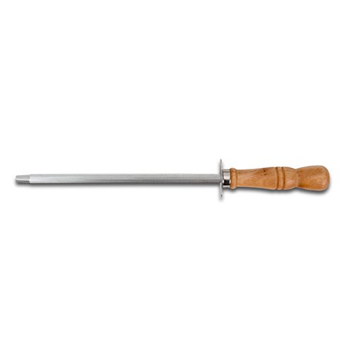 NAVA stainless steel knife sharpener with wooden handle 30.5 cm