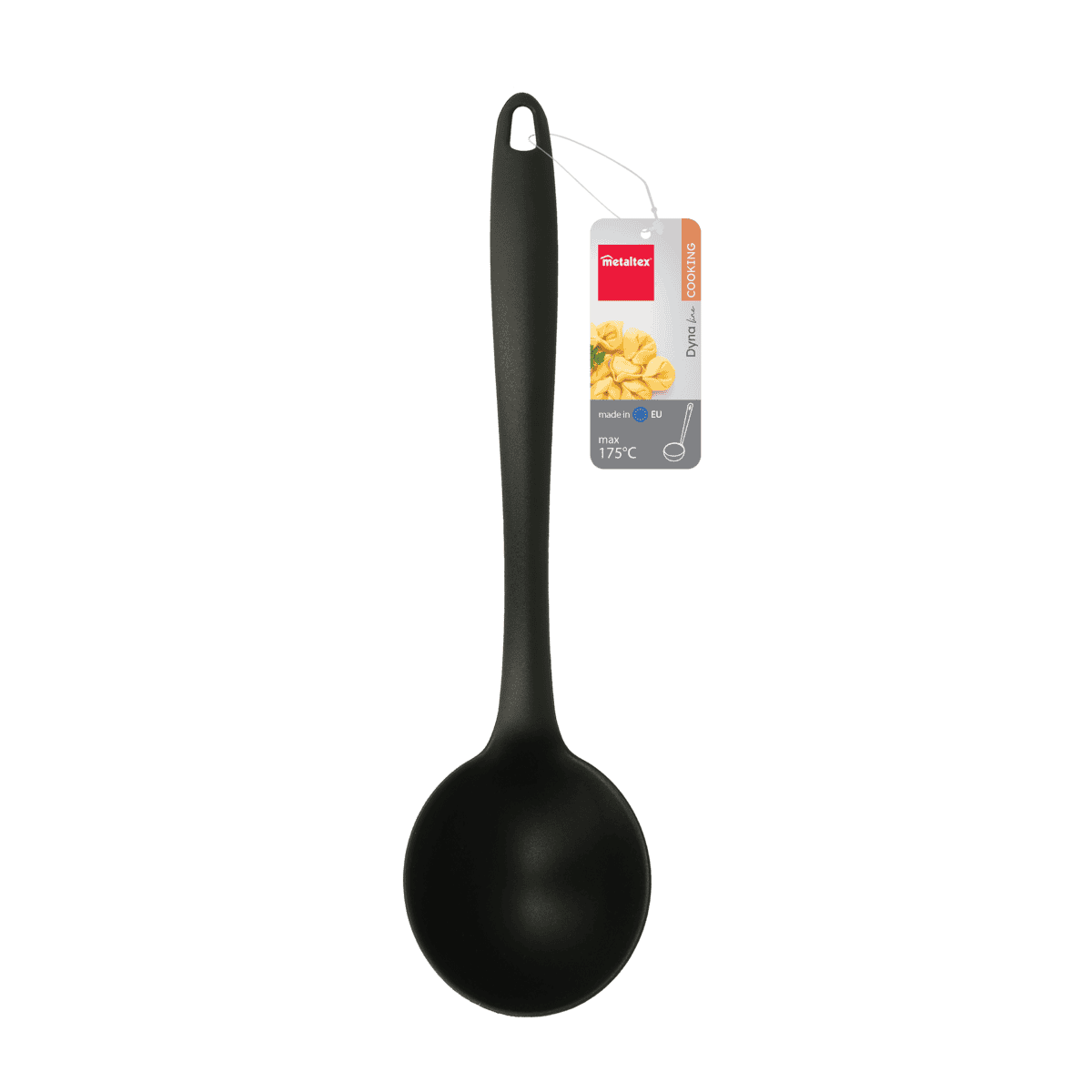 Dyna deep nylon soup ladle grey heat resistant