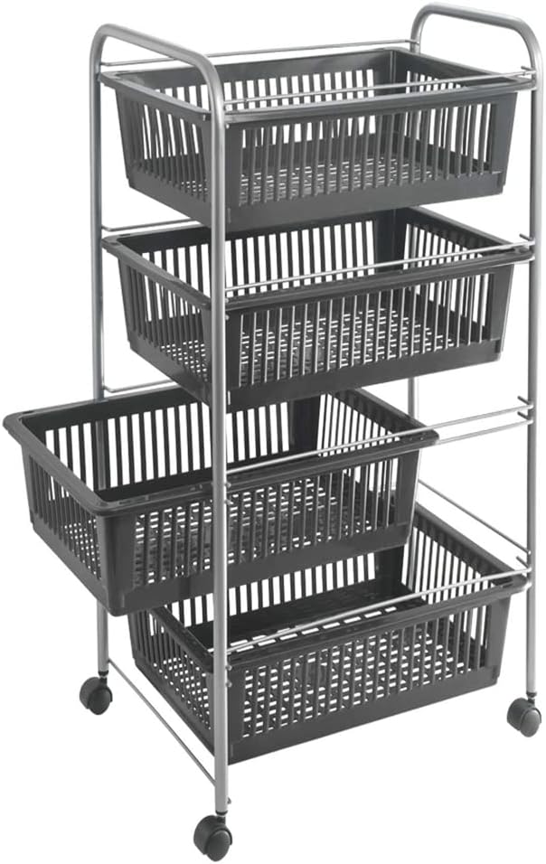 Metaltex Super Jumbo 4 tier storage cart with wheels