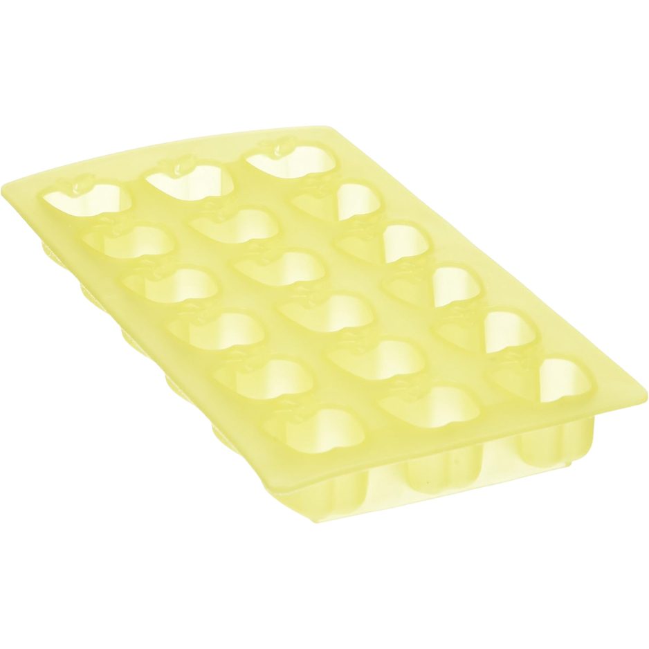 Silicone ice cube tray releasing ice cubes easily